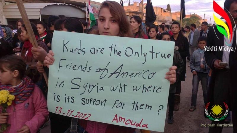 Kurds are the only friends of America in Syria