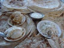 Kurdish bread and Mast (yogurt)