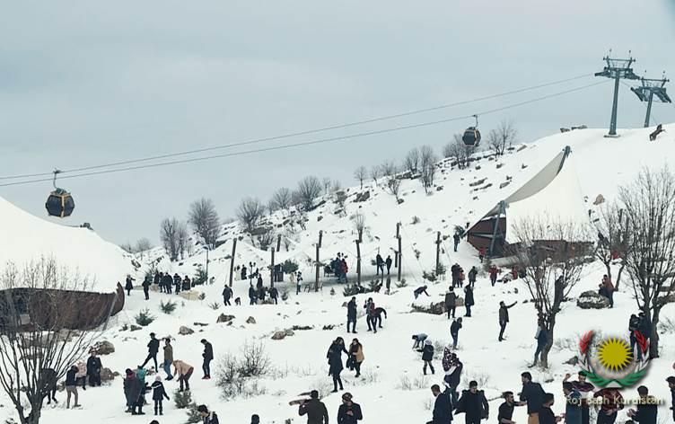 snowfall on Korek