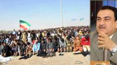 Iraqi sunnies protest against Maleki wave kurdistan flag