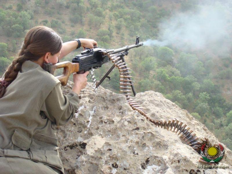 Kurdish girl rebel gurrila