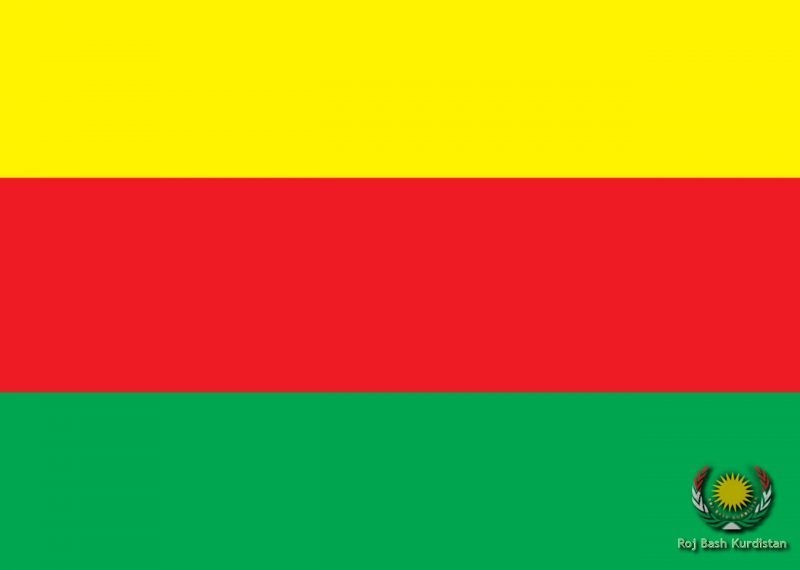 flag of syrian kurdistan- Alaya  ROJAVA